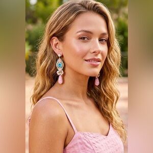 Elegant Butterfly Floral Tassel Statement Earrings – Soft Girl Luxury Style